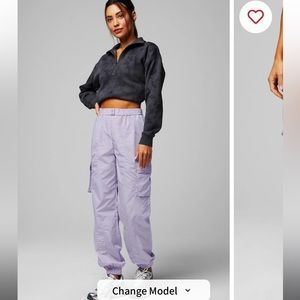 Lilac Lily Shine Lightweight Cargo Jogger